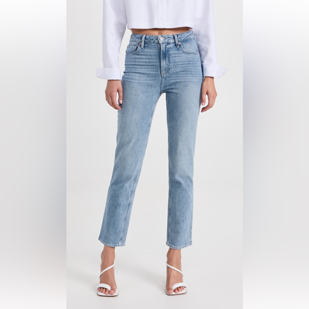 Paige “Stella” Straight Jeans With Seamed Belt Loops